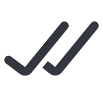 Done All Alt Round SVG Icon